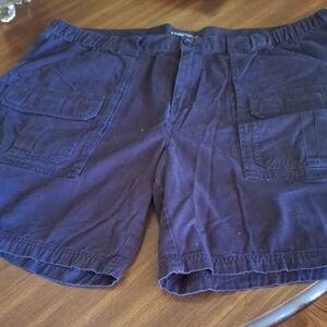 Croft & Barrow 100% Cotton Navy Blue Cargo Shorts